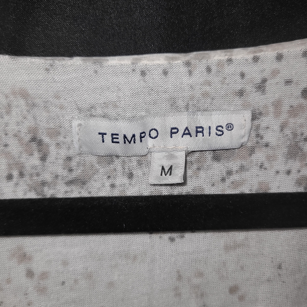 Tempo Paris Women's Size M 100% Silk SheerLace Top Embroidered Lined Boho - Picture 3 of 5